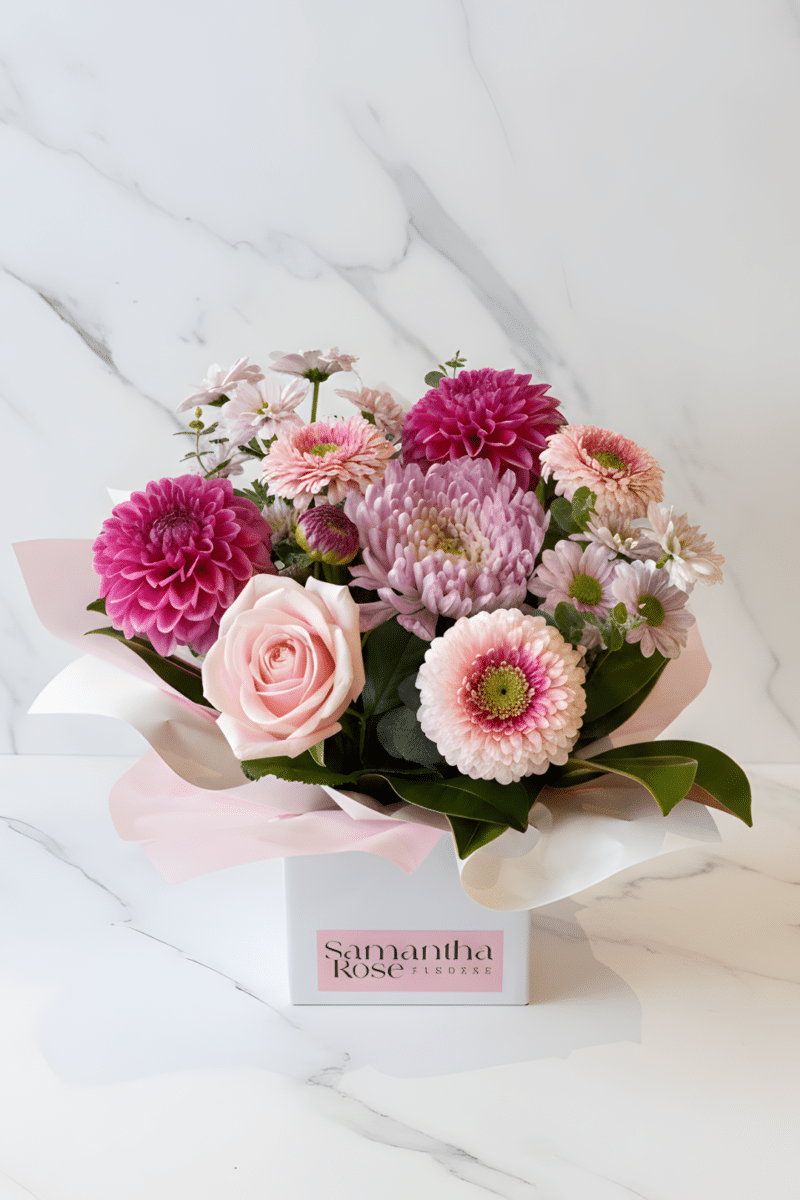Box of Blooms – Pink