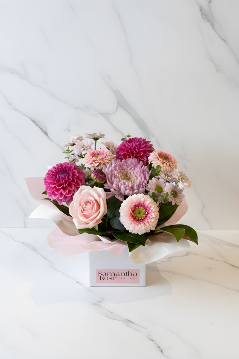 Box of Blooms – Pink