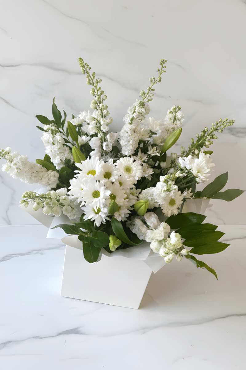 Mixed White & Green Bouquet