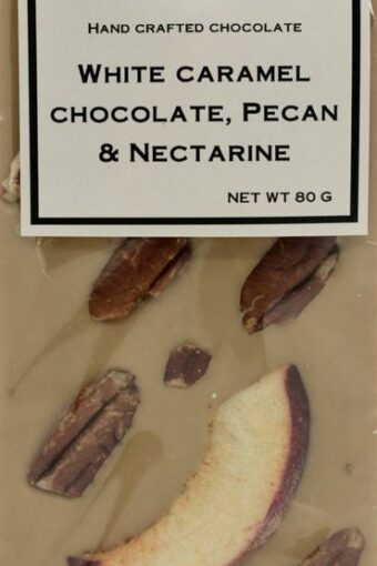 White Caramel Chocolate, Pecan & Nectarine