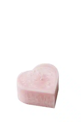 Peony Rose (Blush) Heart  Candle Set