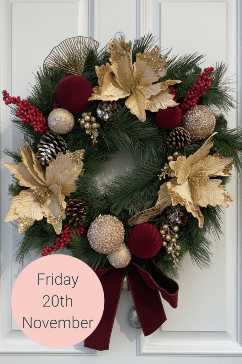 Silk Christmas Wreath Workshop - Friday 20th Nov