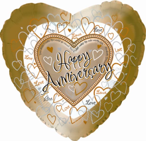 Happy Anniversary gold